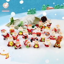 Christmas party baking cake decoration ornaments Santa Elk edible sugar man can eat plug-ins