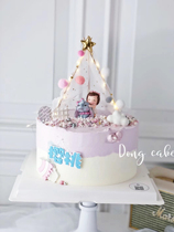 Bake cake decoration ornaments elephant and girl little hedgehog forest animal system soft pottery plug-in cartoon cake dress