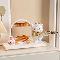 Lucky Cat Зыбучие пески картина крыльцо украшения украшения для хранения ключей настольные песочные часы аксессуары для дома подарок на новоселье