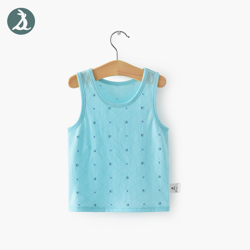 Shengchuka Baby Vest Pure Cotton Girl Baby Girl Harness Underwear Beating Bottom Boy Sleeveless Sweatshirt