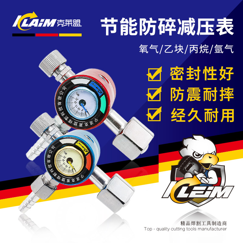 Small Body Oxygen Meter Argon Meter Energy Saving Decompression Table Oxygen Acetylene Propane Pressure Meter Carbon Dioxide Reducing Valve