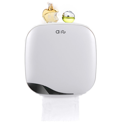 创意卫生间免打孔纸巾盒置物架