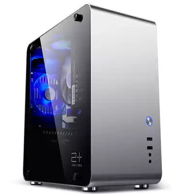 Jinhetian Alcoa Mate3 computer case desktop mini DIY back line tempered glass water-cooled full side through main case