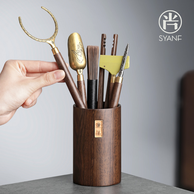 Tea Aisle 6 Gentleman Tea Set Accessories Supplies Great Full Tea Table Tea Tea Tool Suit Tea Knife Tea Cup Mat Tea Table Hem-Taobao