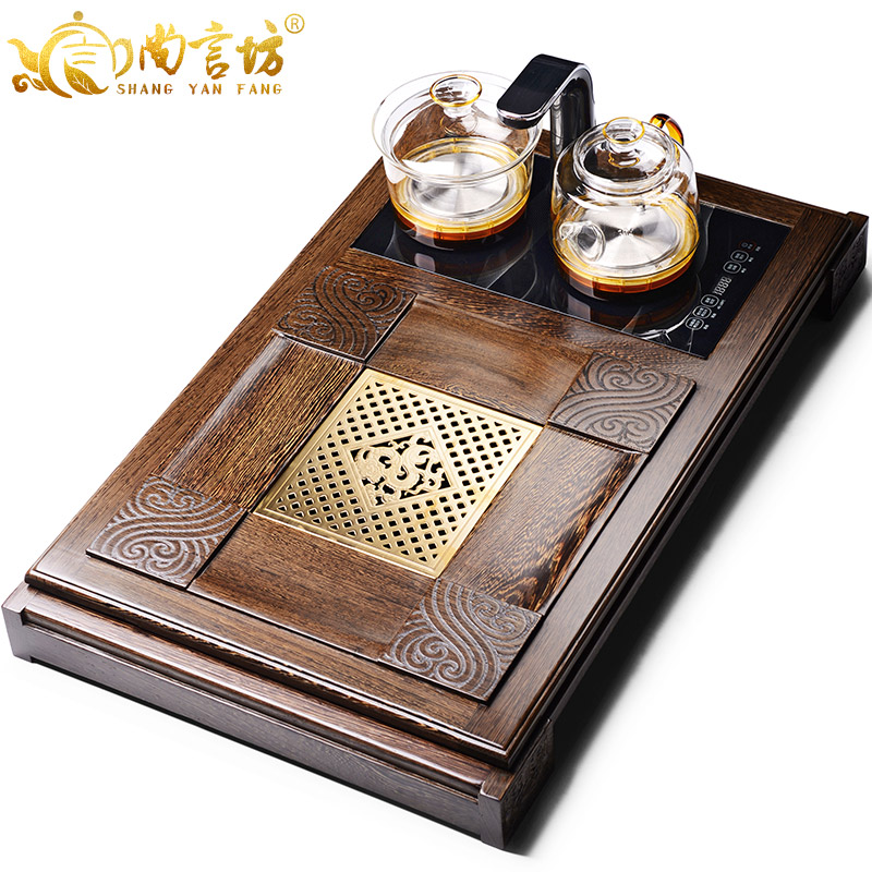 It still fang tea tray sets electromagnetism one household intelligent automatic water kung fu tea tea tea tea table