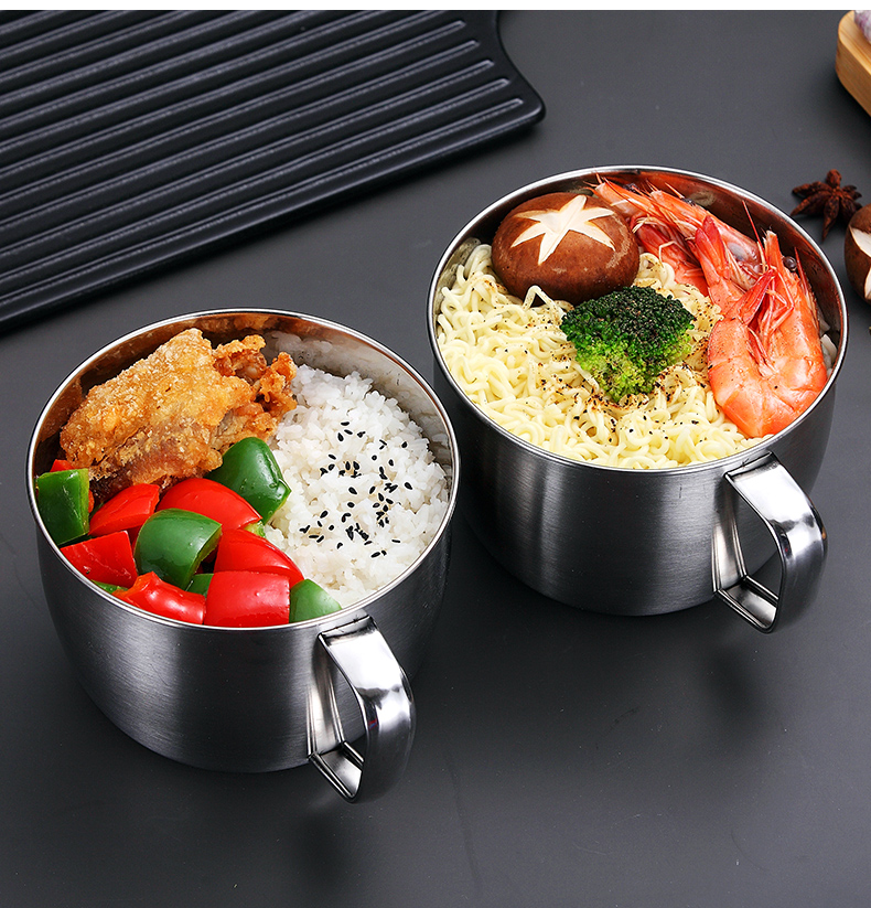 Ward (stainless steel, mercifully rainbow such as bowl with cover student dormitory Japanese large lovely tableware with large capacity is large