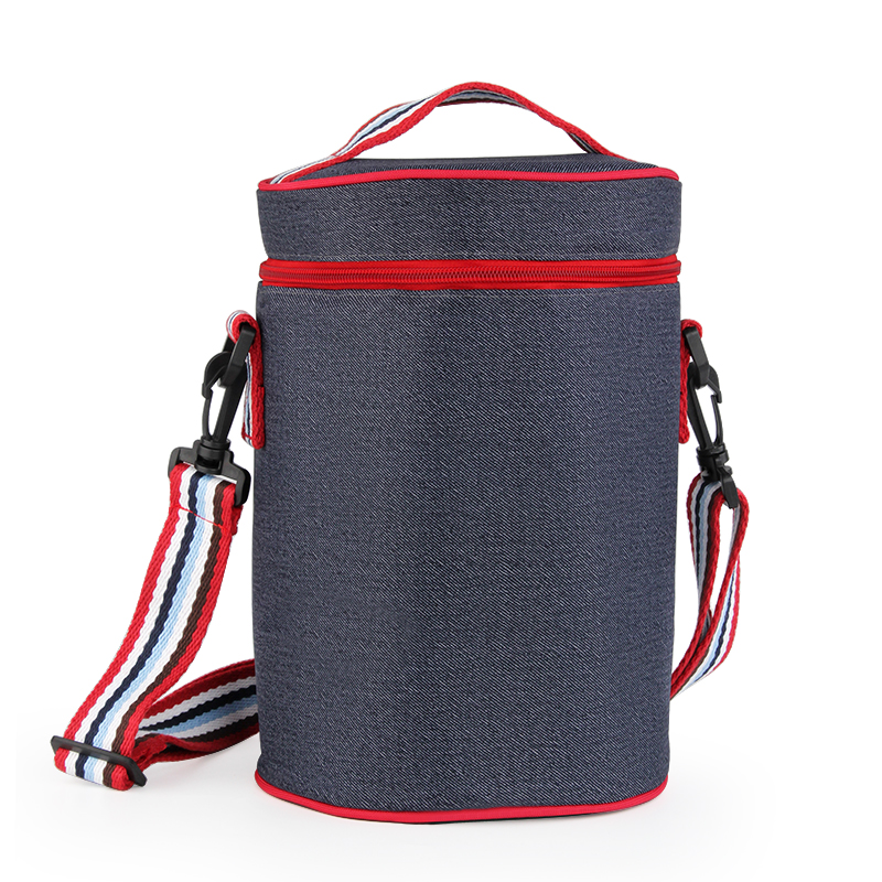 Cowboy Round Lunch Box Bag Insulation Aluminum Foil Handbag With