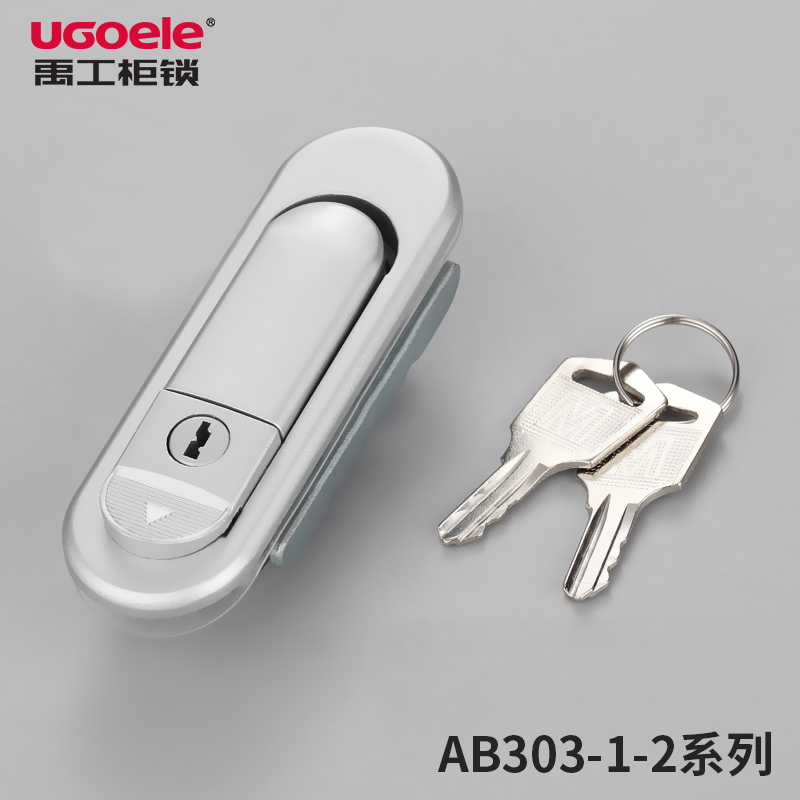 Distribution cabinet door lock AB303-1-2 mechanical case distribution cabinet box lock distribution box handle lock equipment door plane lock