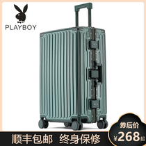 Flower Playboy PC Pull Lever Box Universal Wheel Suitcase Bag Aluminium Frame 28 Female Suitcase Man 20 Cryptodon Case