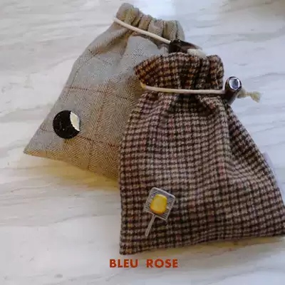 BLEU et ROSE (City series LONDON) woolen storage bag dust bag storage travel corset pocket