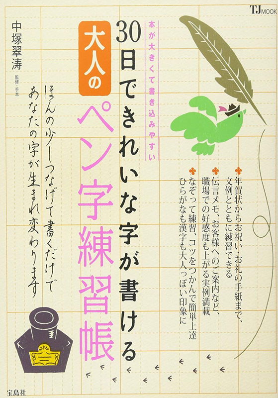 現貨 深圖日文 30日できれいな字が書ける大人のペン字練習帳日語字帖練習簿30天鋼筆速成中塚翠濤寶島社日本進口書正版