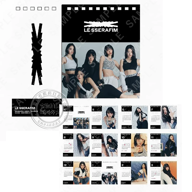 Предпродажа [Deep Map Japanese] Академический календарь 2024-2025 Seventeen/LE SSSERAFIM/TOMORROW X TOGETHER настенная версия территория оригинальная импортированная аутентичная книга в Японии