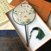 Su Embroidery Fan Pure Hand Embroidered Palace Fan Bifacial Embroidered Ensemble Fan Boutique Suzhou Group Fan China Wind Hanfu Accessories