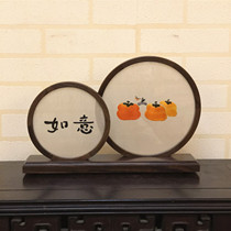 New Products Creativity New Chinese Pendulum Pieces Hand Embroidered Bifacial Embroidered Pendulum Pieces Business Pendulum Feature Upscale Foreign Guests Gift