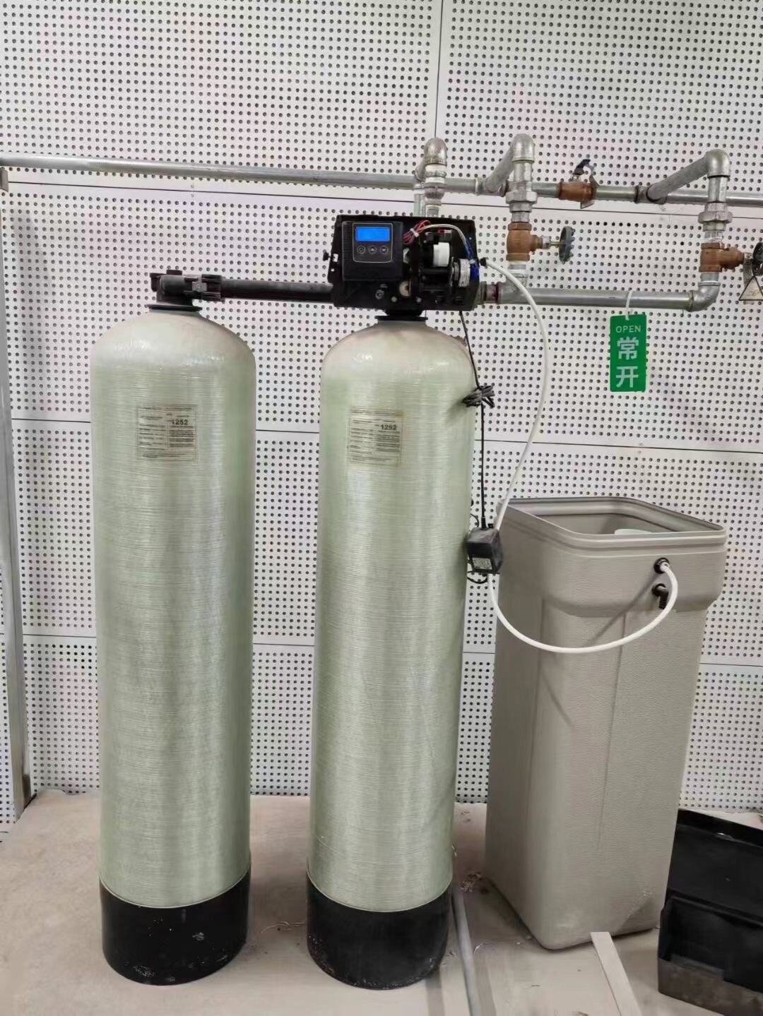 软水机单阀双罐软化水处理设备110吨富莱克全自动锅炉软水器