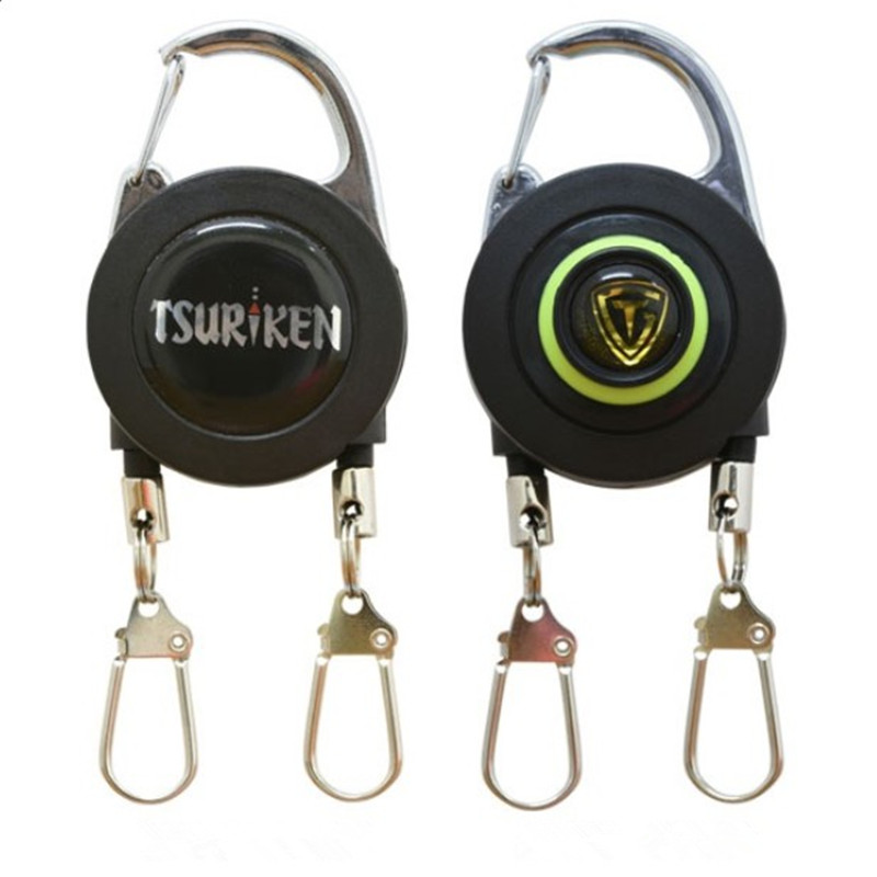 Fishing and research telescopic buckle Japan TSURIKEN double zipper head TDH191 upper buckle type double hanging button for fishing sea fishing