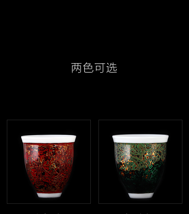 Nameplates, pure manual FengTang natural big lacquer dehua white porcelain kung fu tea cups creative masters cup to cup