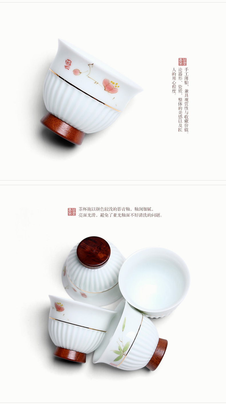 Mingyuan FengTang all hand hand sample tea cup thin foetus masters cup hot creative Japanese ceramic cups individual cup M