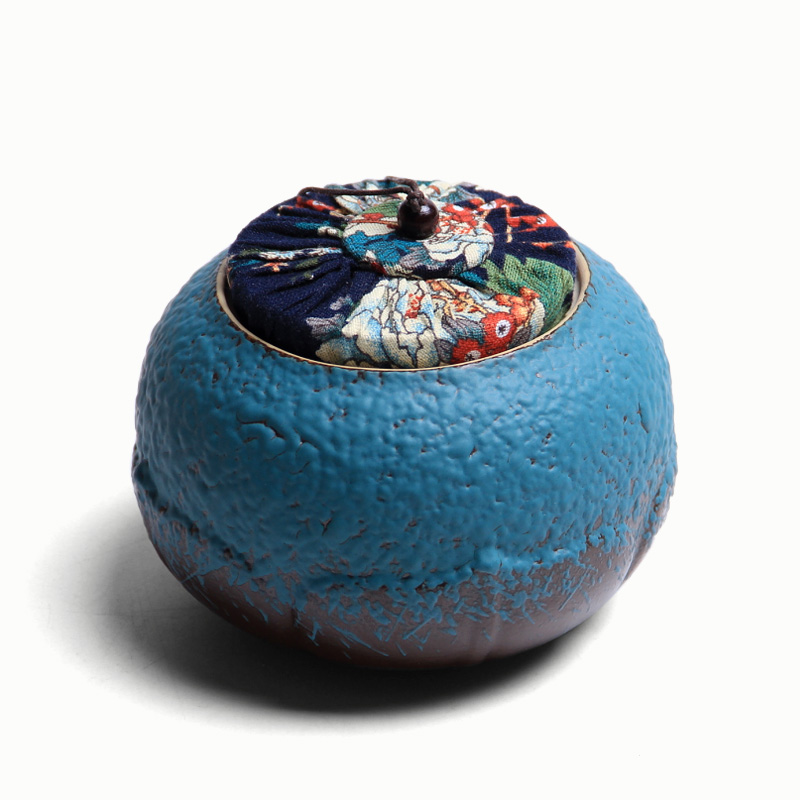 Mingyuan FengTang sealed ceramic pot of tea box barrels of large storage tank receives the pu - erh tea caddy fixings mini portable tea set