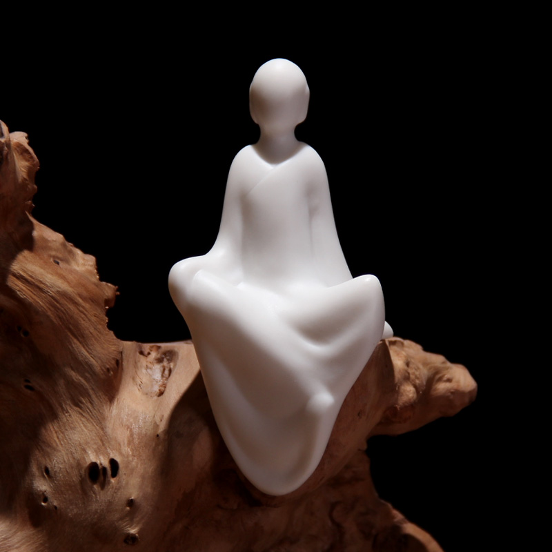 Mingyuan FengTang suet jade porcelain ceramic zen small and there is no niche art van abstract decorative household items furnishing articles