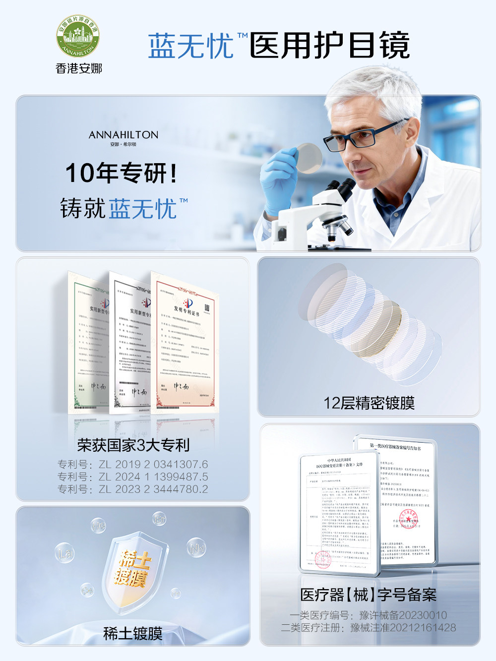 Medical Anti-Blue Light and Anti-Radiation Glasses for Women, Specifically for Watching Mobile Phones and Computers, Can Be Customized with Prescription Lenses, Suitable for Post-Surgery Fatigue