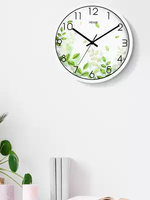 Hanshi creative wall clock Living room simple silent office wall clock Household round clock bedroom quartz clock HW40