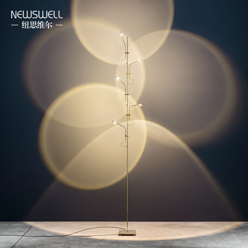 Minimal creative LED lighting floor lighting living room sofa lamp projection sunset designer floor lamp