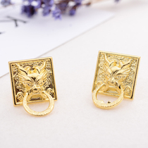 Imitation golden faucet handle with straight foot faucet handle wine box gift box antique small handle wine box decoration handle