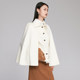 MYMO Sheep Wool Double-sided Wool Coat Lauder 2023 Autumn and Winter New Cape Coat 652K