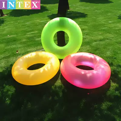 Transparent adult swimming circle floating circle lifebuoy underarm circle enlarged thickened women's floating circle blisters