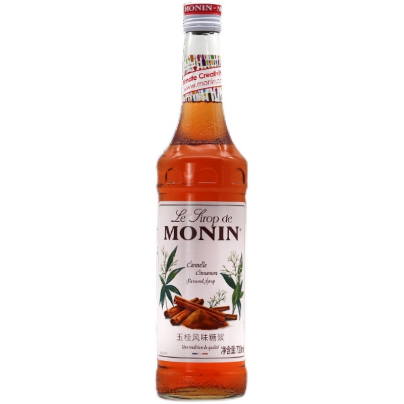 Monin Morin Yugui Flavored Syrup Cinnamon Fruit Dew Coffee Milk Tea Beverage Baked Juice Cocktail 700ml