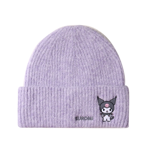 Милая ветрозащитная удерживающая тепло вязаная шапка, с вышивкой