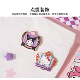 Sanrio Yukou Dog Kuromi Merti College Essence Симпатичная декоративная одежда JK Brooches