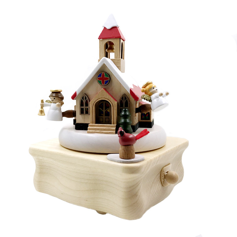 Taiwan jeancard angel music box music box gift birthday gift friend couple Christmas wooden