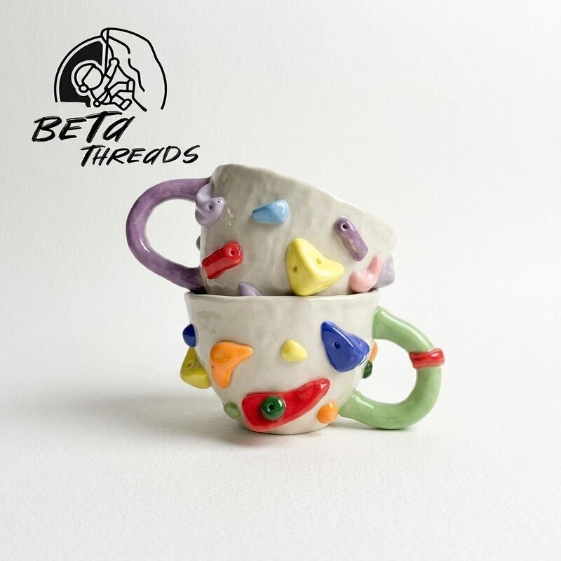 Beta Threads Rock Climbing Bouldering Limited Edition Handmade Mug Creative Niche Gift Rock Climbing Merchandise