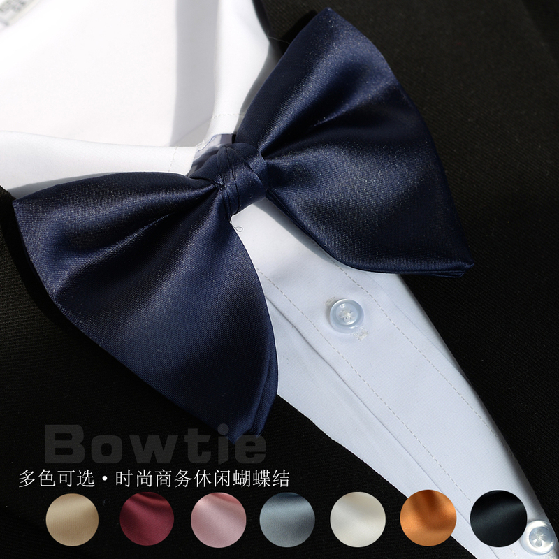 Men's Casual Bow Tie, Tailcoat Bow Tie, Horn Style, Groom and Best Man Suit, Formal Shirt Accessories, Black