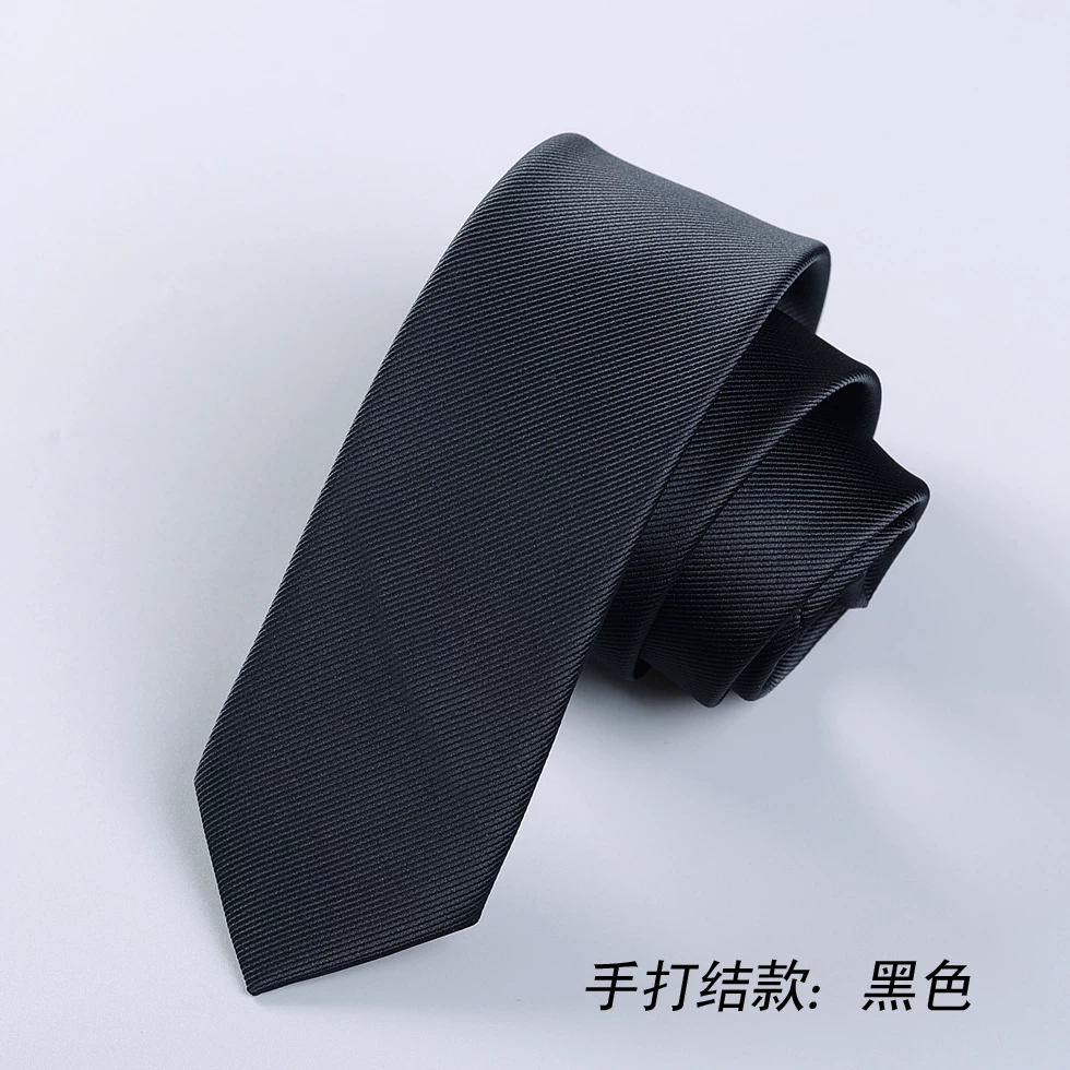 Tie Korean style, universal black, multiple lengths (47/38/30 cm) and width/zip options