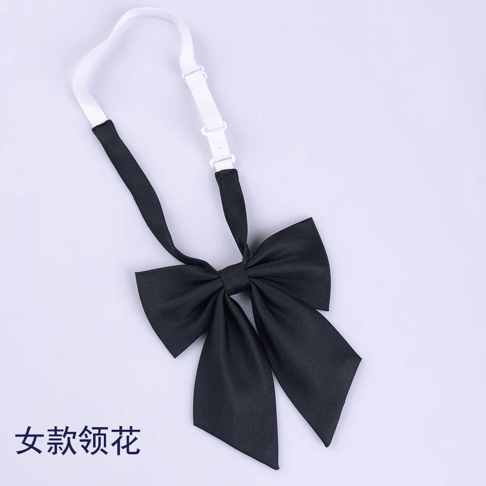 Tie Korean style, universal black, multiple lengths (47/38/30 cm) and width/zip options
