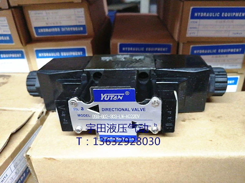 Van điện từ thủy lực DSG-G02-3C2//3C3/3C4/3C6/AC220V DC24V Đài Loan Yutian YUTAN