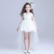 Cô gái công chúa váy fluffy đám cưới hoa cô gái hoạt động trang phục piano mô hình sàn catwalk showtail quần áo váy phù dâu bé gái