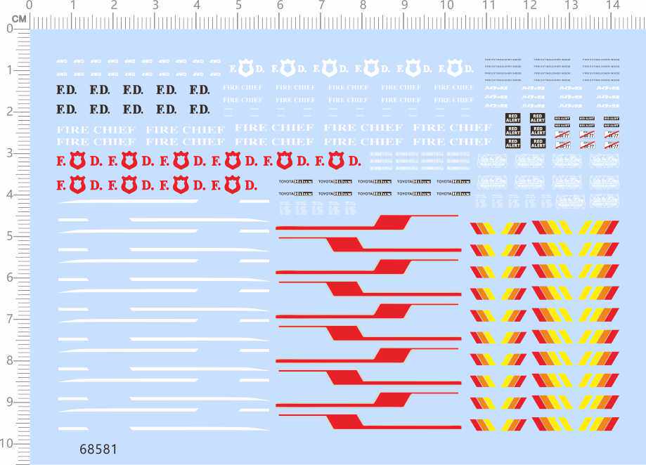 Car model 1:64 Kenworth Kenbos (truck container truck) dedicated water sticker (68581)