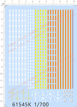 Ship model 1:700 Liaoning aircraft carrier (runway line) special decal (61545K)