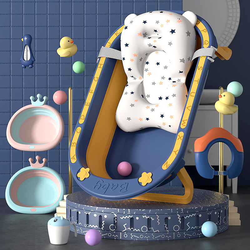 Baby bath tub bathtub baby foldable toddler sitting large bath tub child home newborn children's products