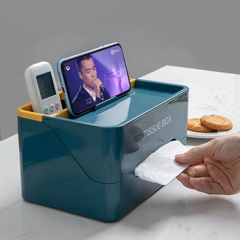 Home Compartment Living Room Remote Control Desktop Containing box Creative minimalist Tea Table Multifunction Cute Quality Tissue Box