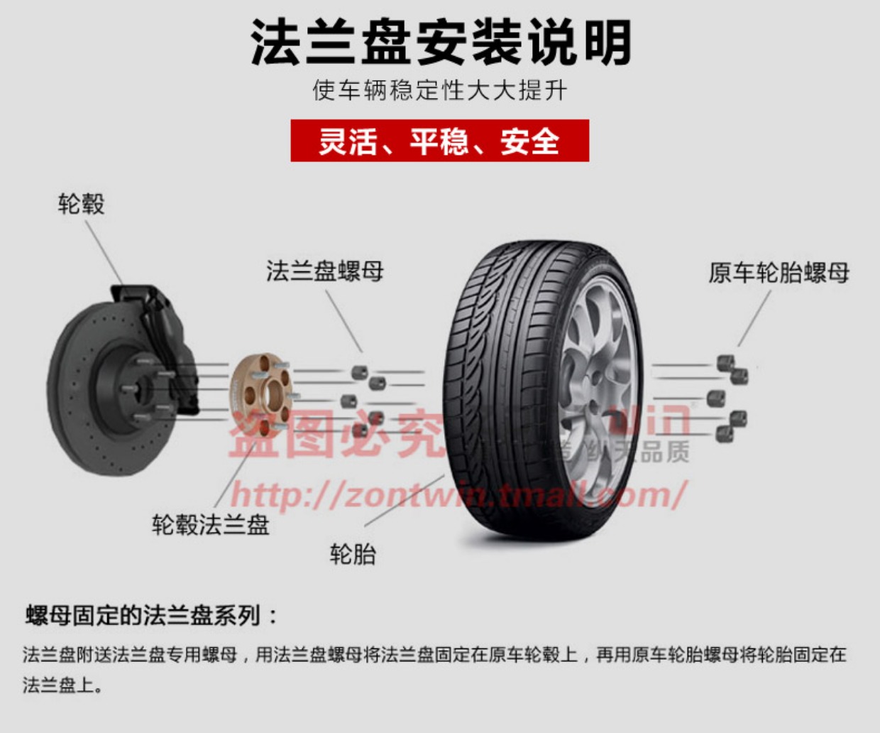 Mitsubishi Toyota Honda sửa đổi Mercedes-Benz Trung tâm bánh xe Volkswagen spacer 5-114.3 quay 5-112 mặt bích xe cây lau rửa xe ô tô