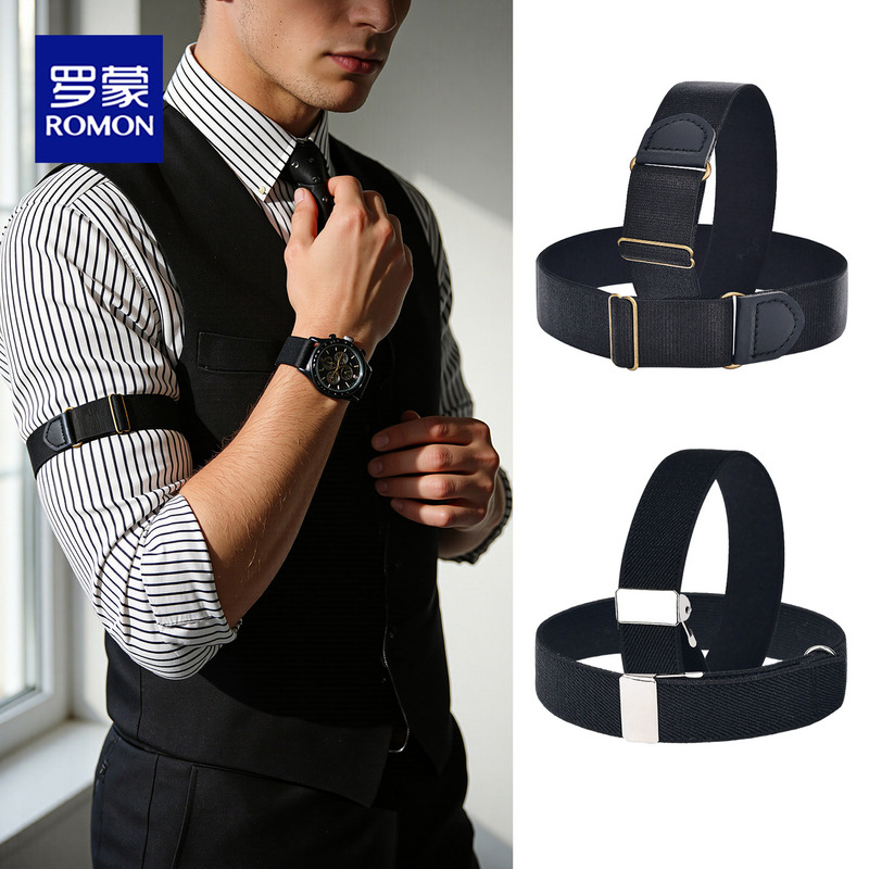 Sleeve Cuffs to Shorten Sleeves, Unisex Arm Bands, Shirt Cuff Fasteners, Suit Tightening Elastic Straps
