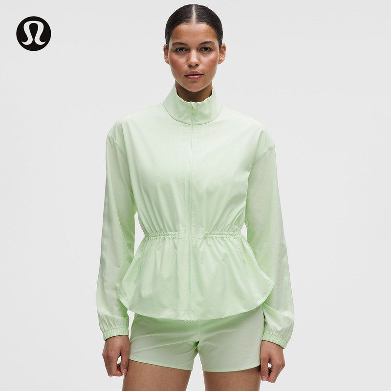 Women's Running Waist Drawstring Anti-Uv Jacket Sun Protection丨Lululemon丨Lw3Ikas