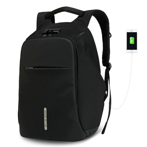 Мужской ноутбук, вместительная и большая сумка для путешествий для отдыха, школьный рюкзак, анти-кража, бизнес-версия, в корейском стиле