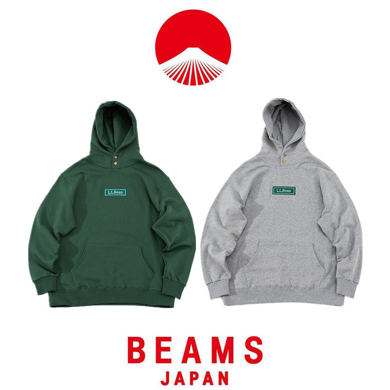 [in Stock] Beams X Llbean 23Aw Liu Xiening's Same Style Retro Pullover Hoodie Trendy