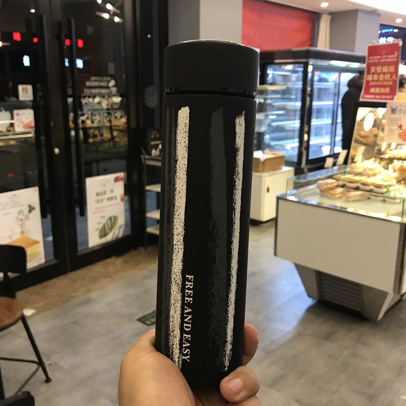 Phiên bản tiếng Hàn của cốc inox đơn giản nam và nữ sinh viên văn học và nghệ thuật sáng tạo chống rò rỉ cặp vợ chồng ly cốc cầm tay tươi bình đun nước giữ nhiệt